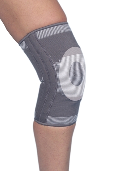 Elastic Knee brance with gel insert and metal strips (P509) attēls